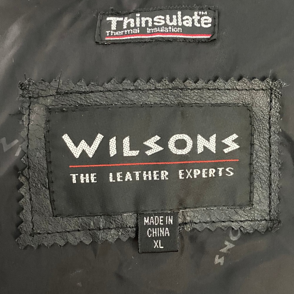 Wilsons Leather clothing label 1990s