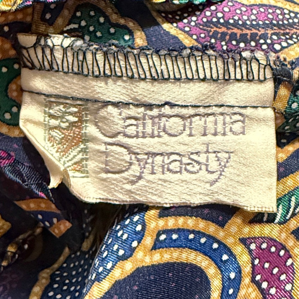 California Dynasty clothing label 1990s