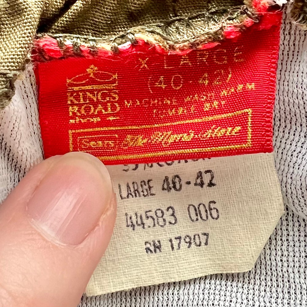 Kings Road clothing label 1970s