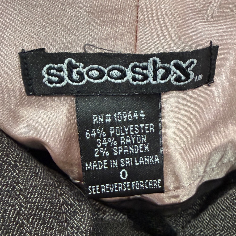 Stooshy clothing label 2000s/Y2K