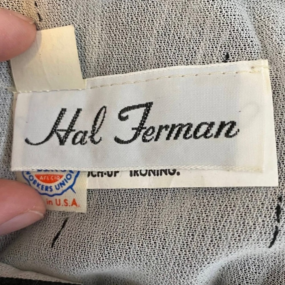 Hal Ferman clothing label 1980s