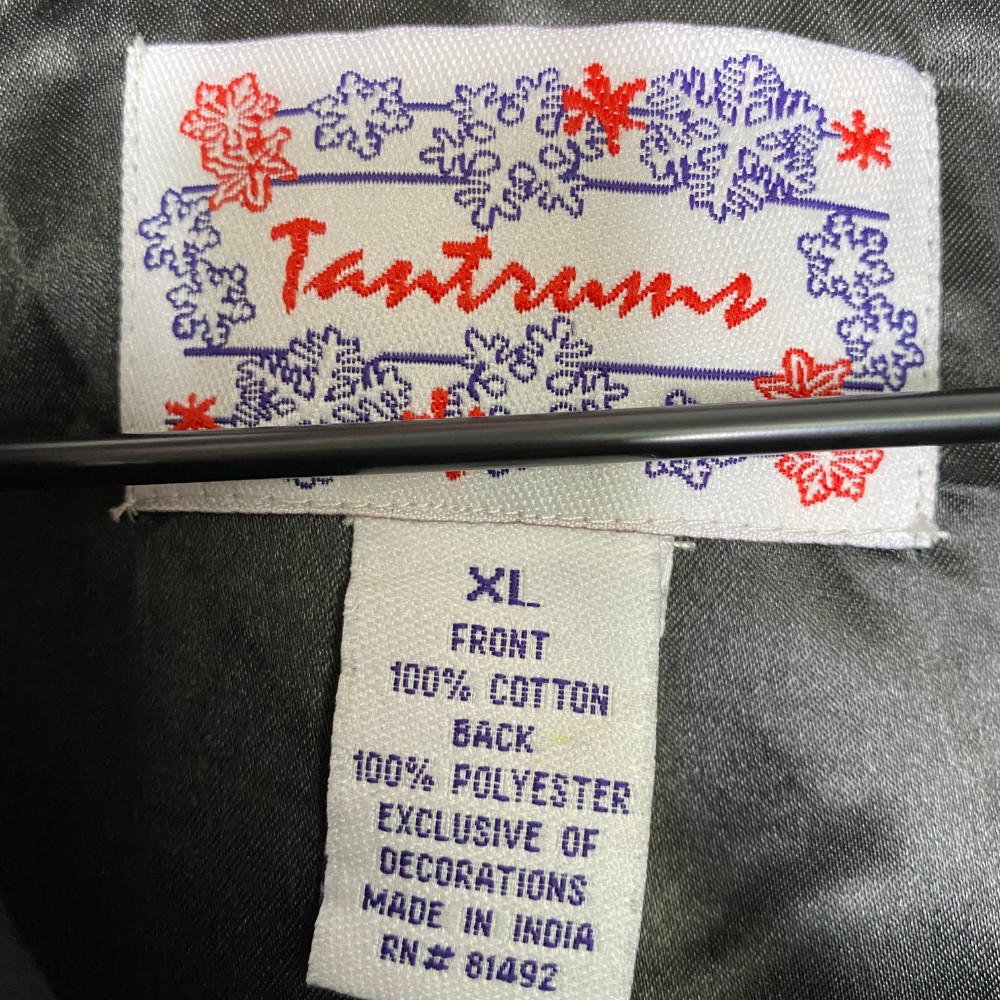 Tantrums clothing label 1990s
