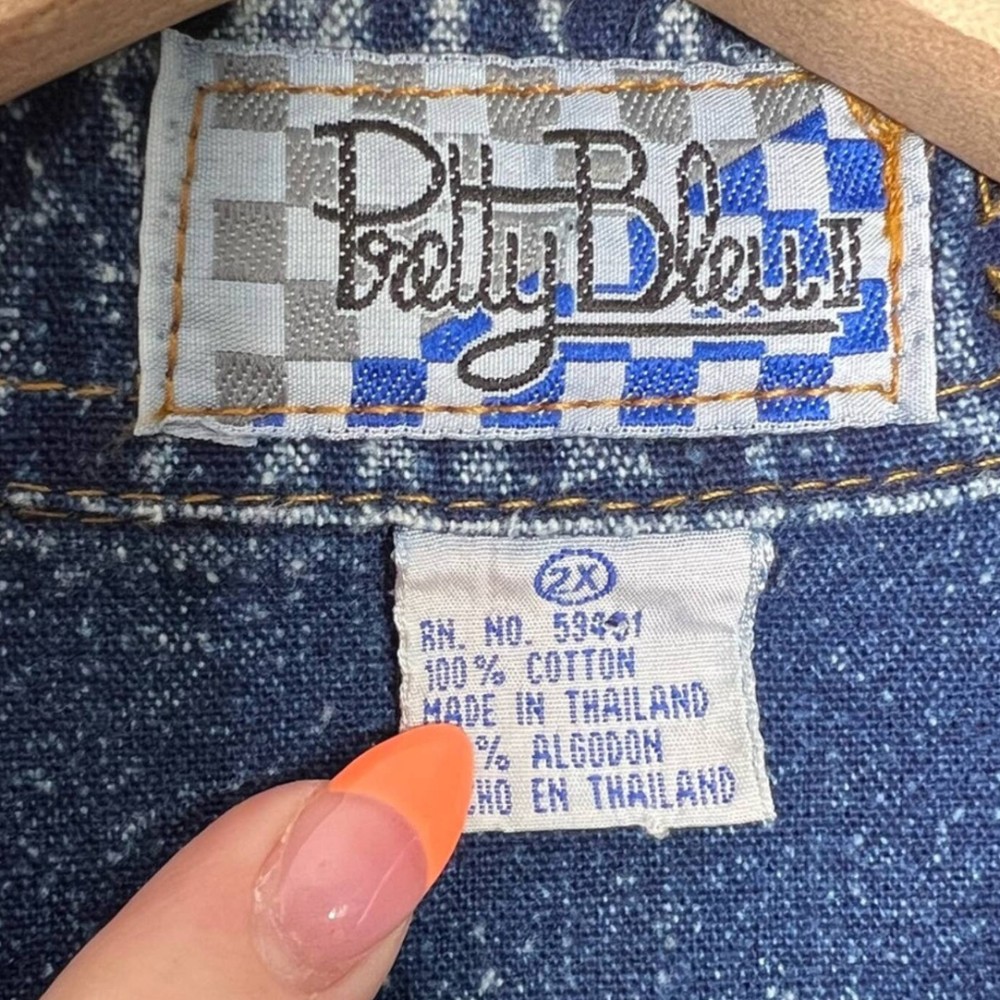Pretty Bleu clothing label 1990s