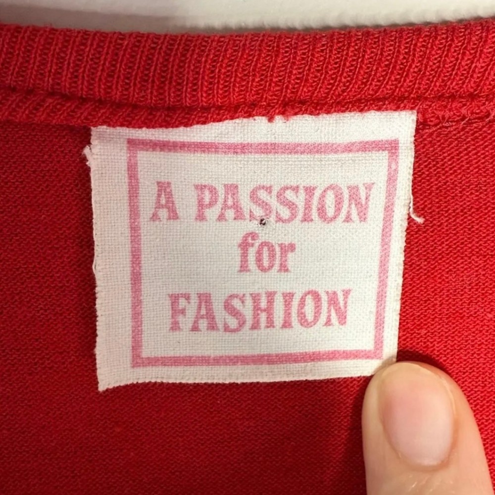 A Passion For Fashion clothing label 1980s