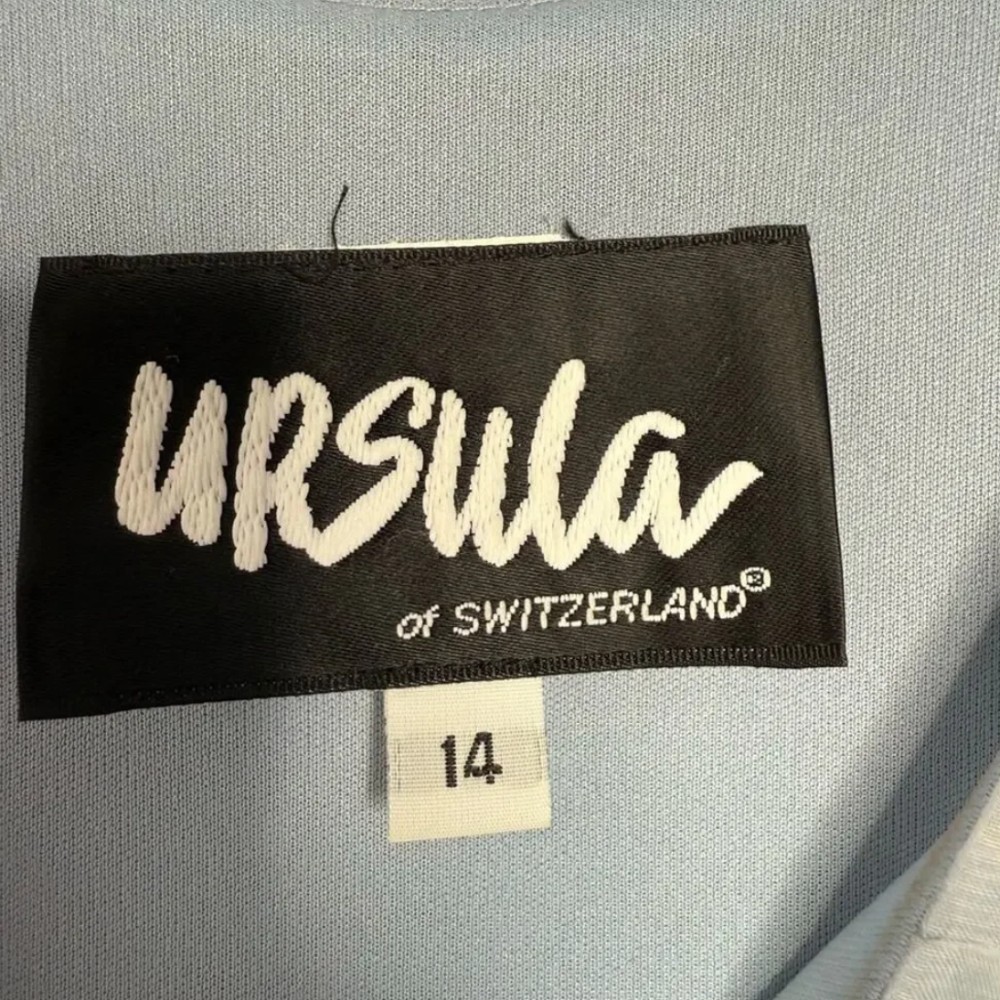 Ursula of Switzerland clothing tag. Approximate date: 1990s.