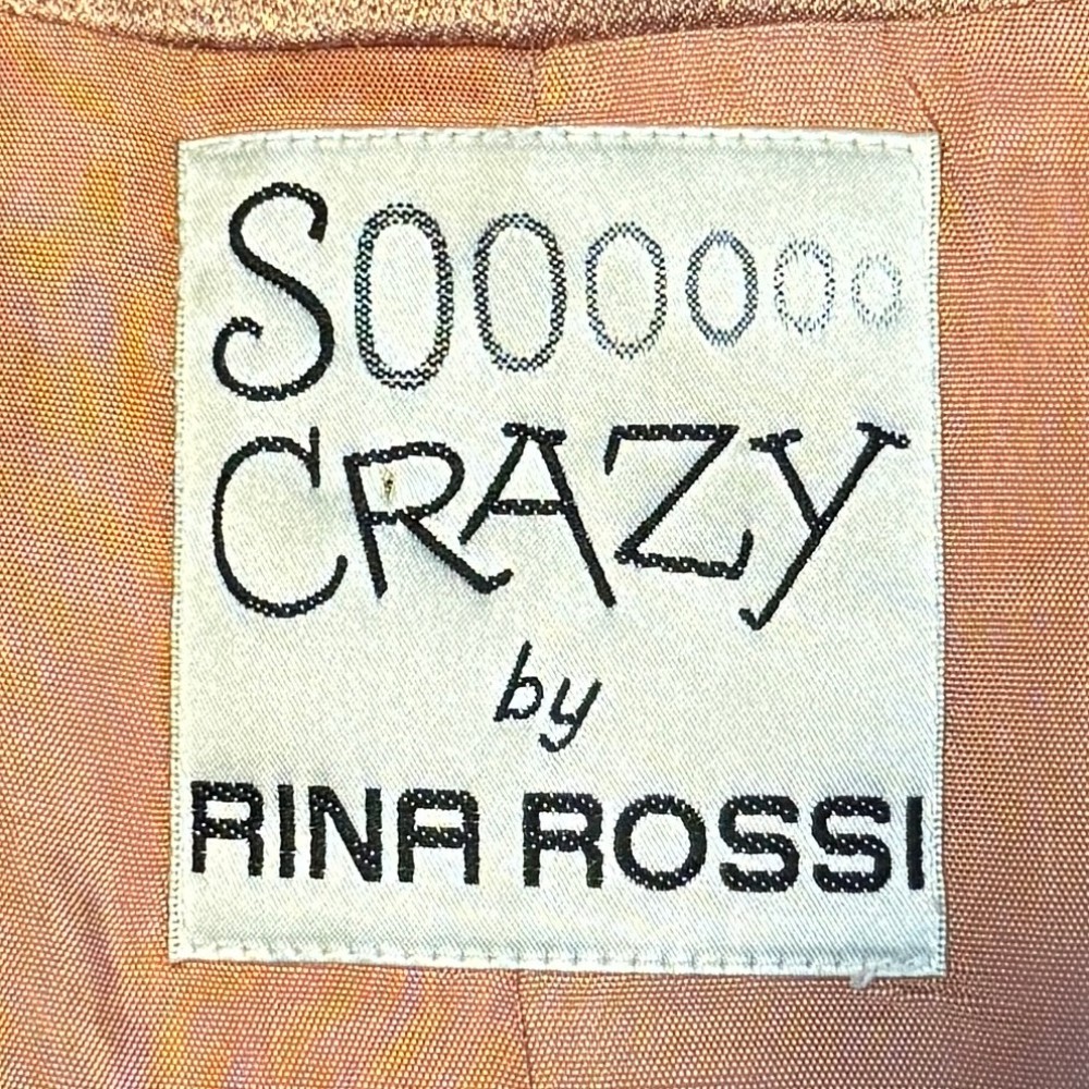 SOOOOOO CRAZY BY RINA ROSSI clothing label 1990s