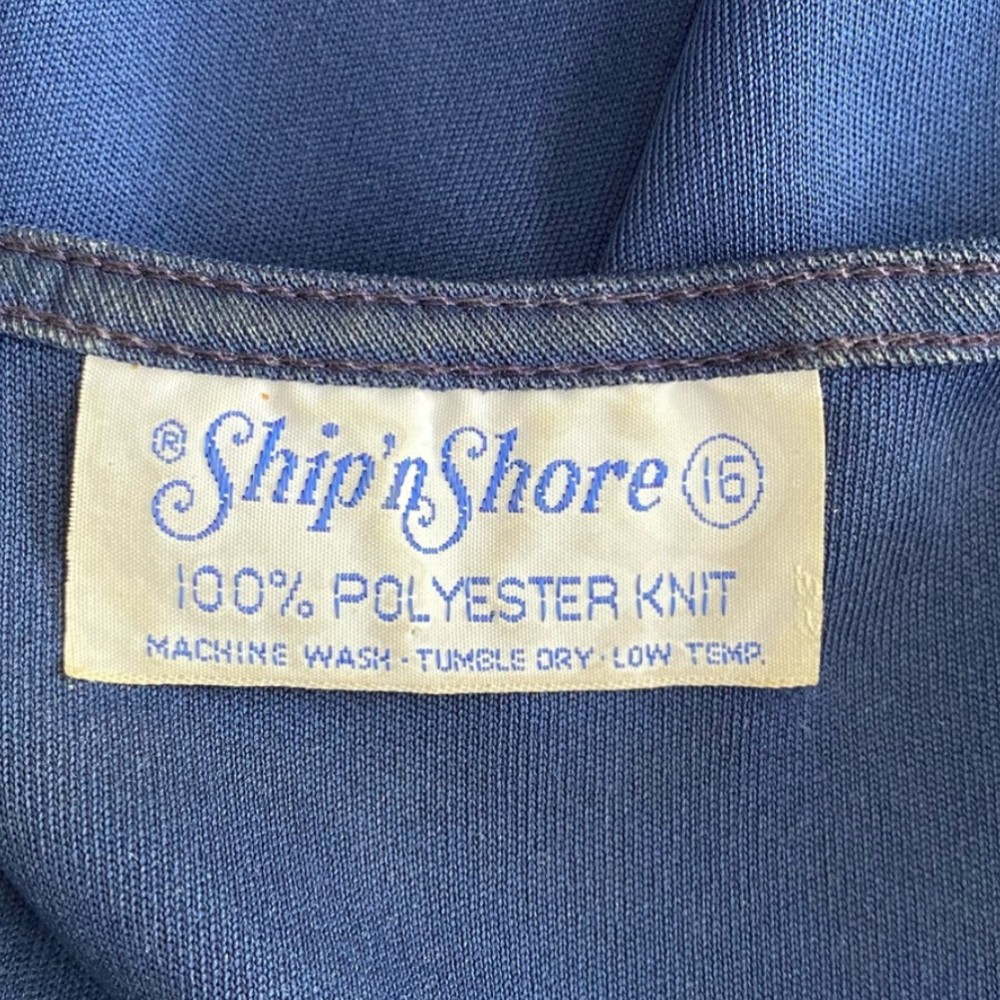 Ship 'n Shore clothing tag. Approximate date: 1970s.