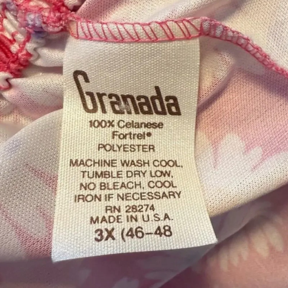 Granada clothing tag. Approximate date: 1980s.