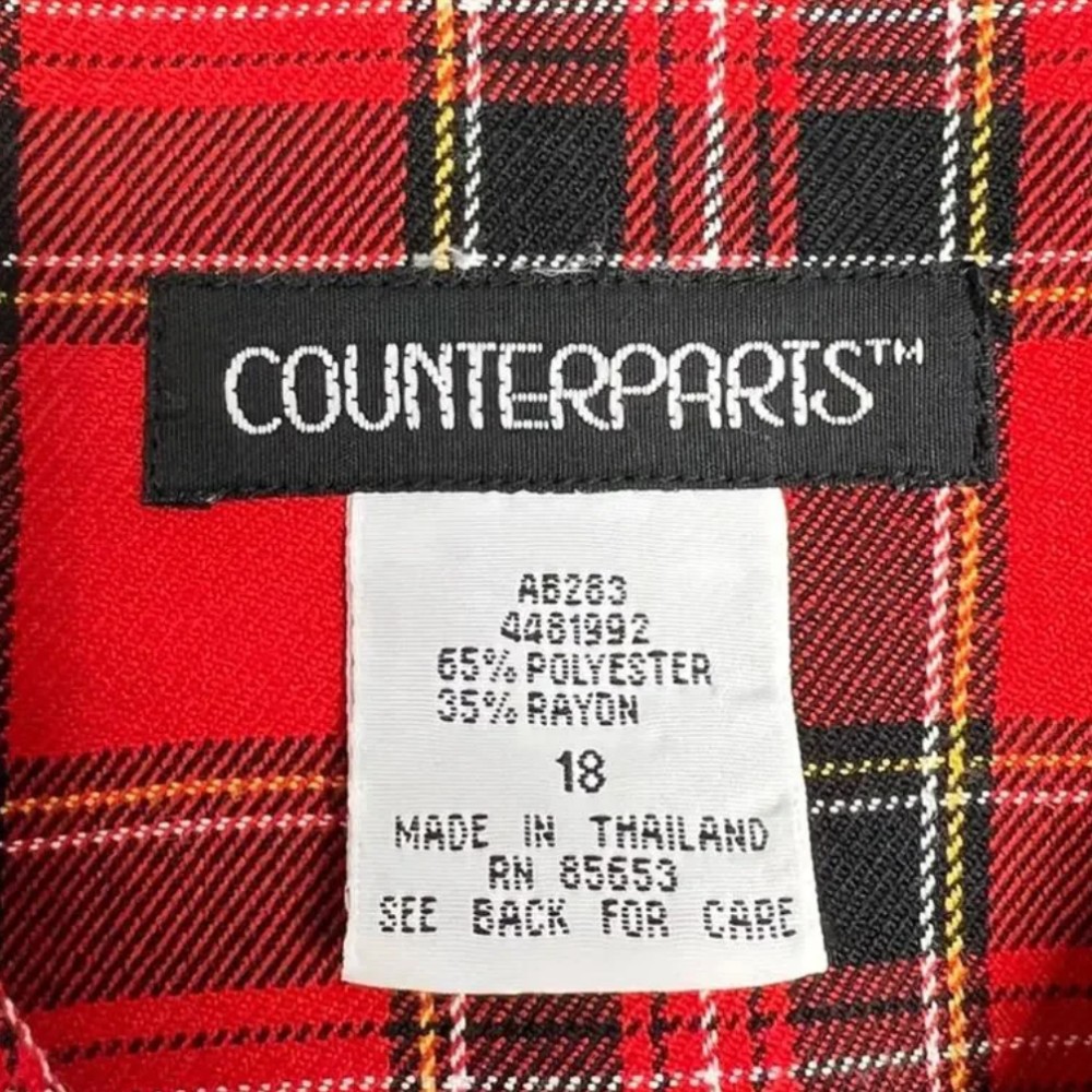 Counterparts clothing label 1990s