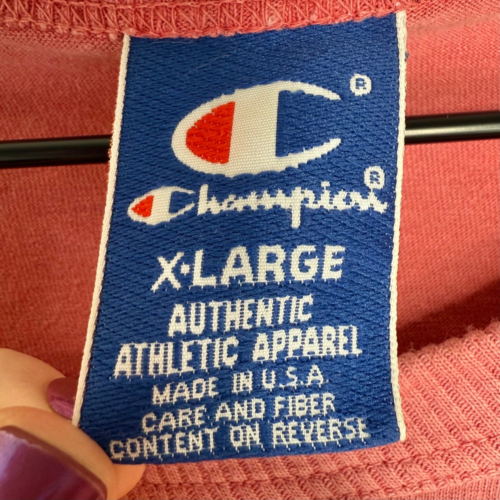 Champion clothing label 1990s