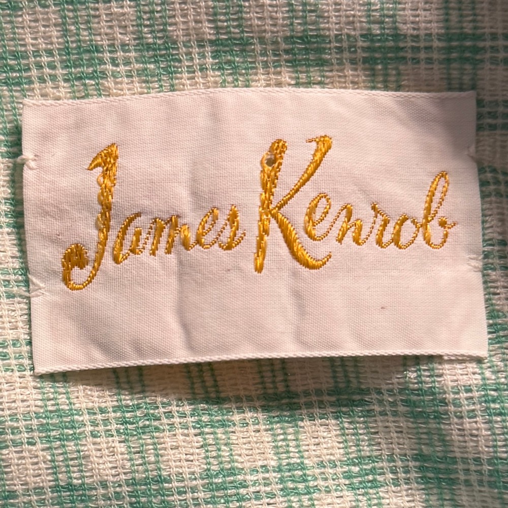 James Kenrob by Dalton clothing tag. Approximate date: 1970s.