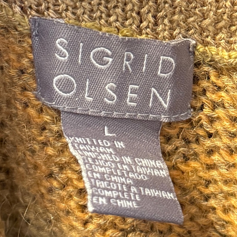 Sigrid Olsen clothing tag. Known date: 2001.
