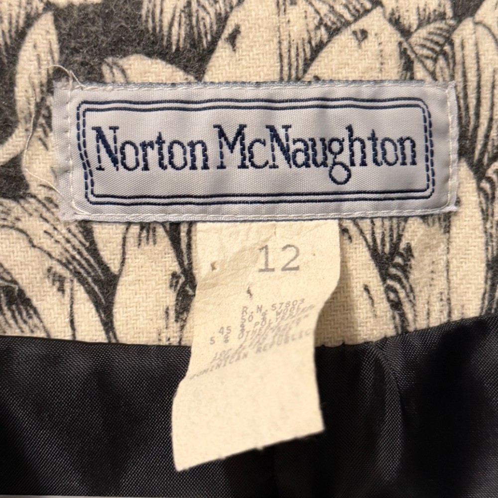 Norton McNaughton clothing label 1980s