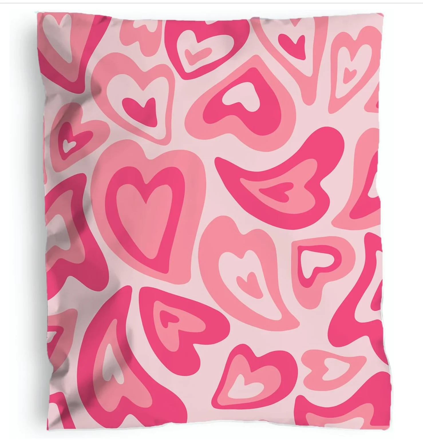 Pink Hearts 10×13 Poly Mailers, 100 Pack